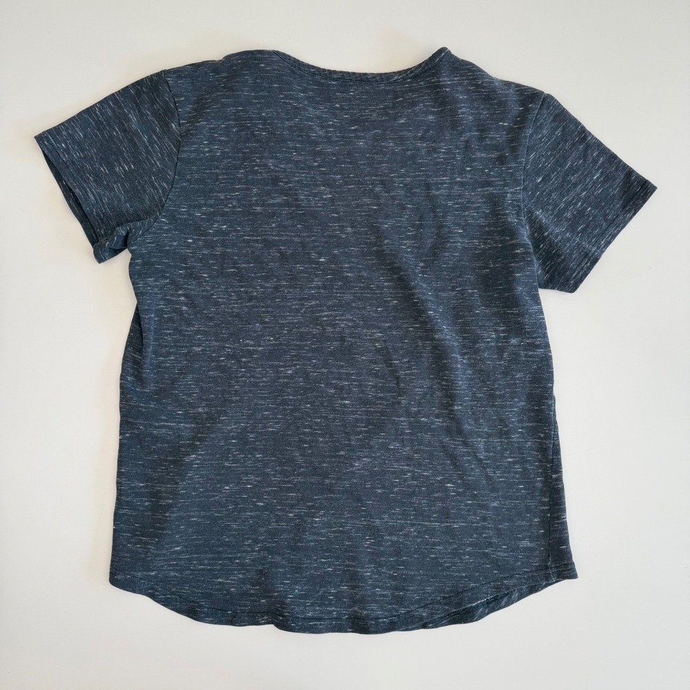 Sunday Work Clothes Space Dye T-Shirt Charcoal Gray Curved Hem‎  Gorpcore Large - Picture 3 of 4